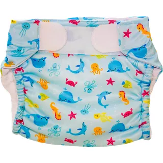 FREDS SWIM ACADEMY GmbH Freds Swim Nappy Schwimmwindel, wiederverwendbar, blau, Größe 2: 9-16 kg