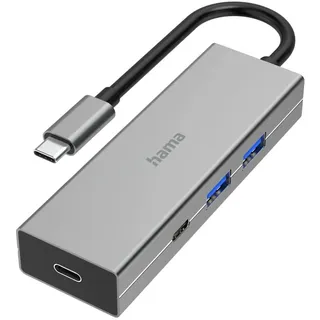 Hama USB-C-Hub, 4 Ports 2x USB-A, USB-C USB 3.2 Gen1, 5 Gbit/s