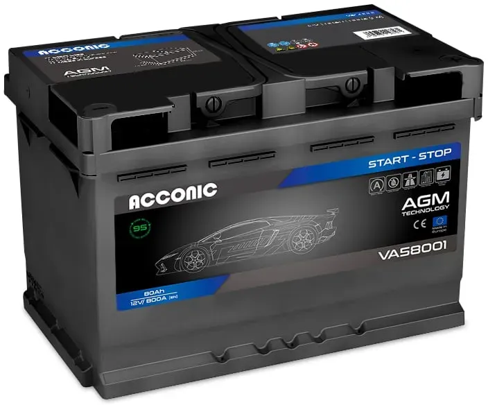 ACCONIC VA58001 START-STOP AGM 80Ah Autobatterie 580 901 080