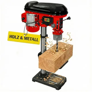 Hecht Tischbohrmaschine 1063 Profi-Modell Standbohrmaschine, 230 V, max. 2700 U/min, 60 mm Säulendurchmesser, 600 W rot