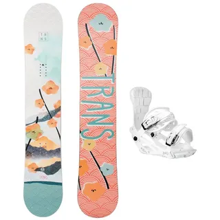 TRANS Damen Snowboard Premium Wood 143 cm Orange + Pipe M Bindung orange 143 CM
