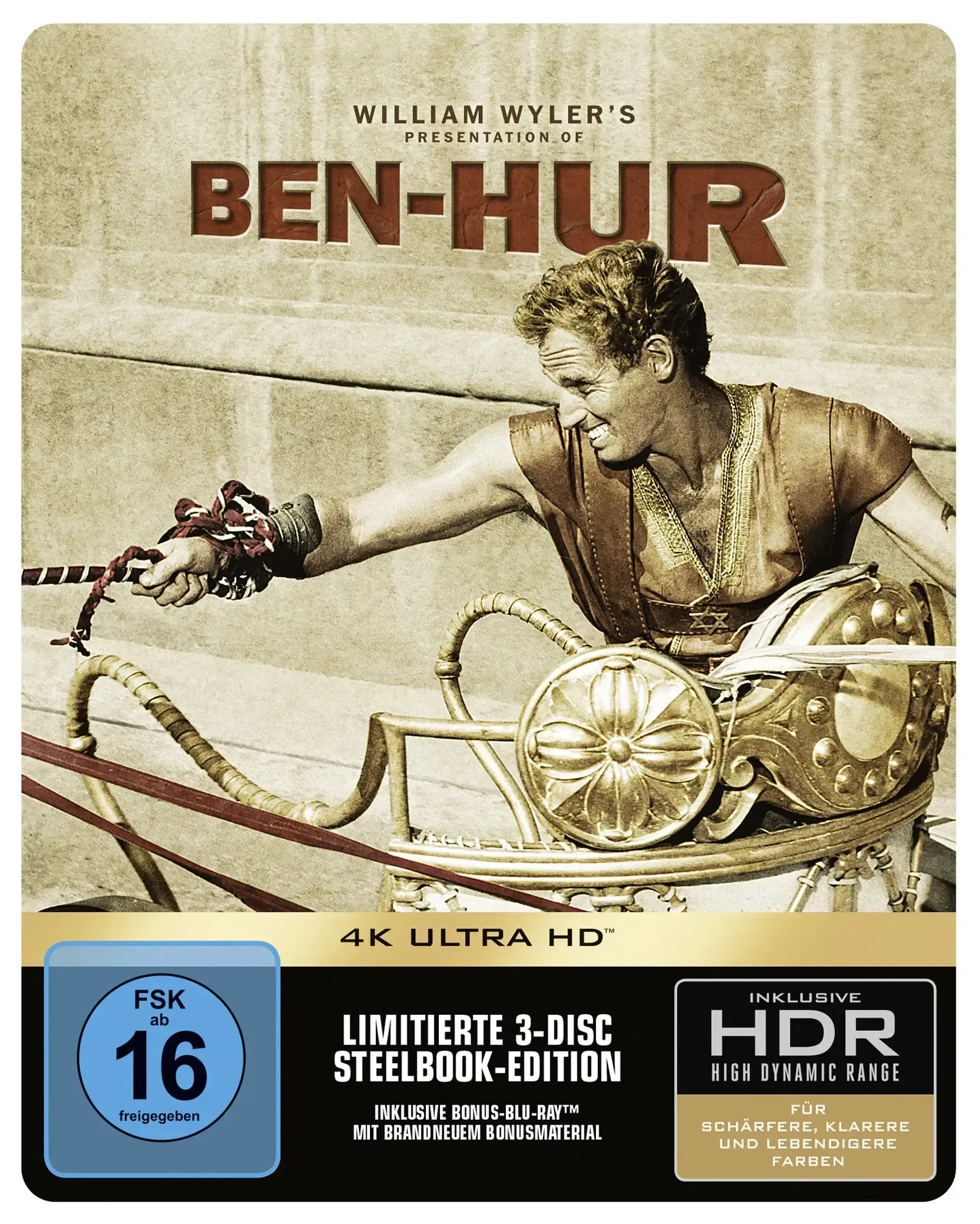 Ben-Hur (Steelbook, 2 4K-UHD+Blu-ray) (Exkl. Shop)