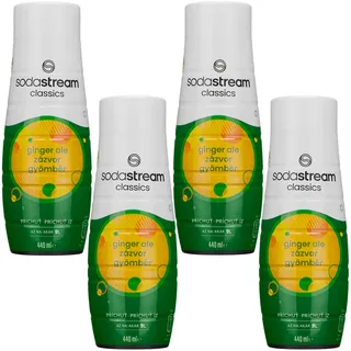 NEU SodaStream Ginger Ale Sirup 4x440ml Getränkesirup Konzentrat Nachfüllpack