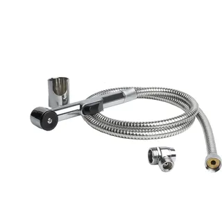 Euroshowers GmbH Waschbeckendusche Handbrause Brause-Set für Waschbecken oder Bidet silberfarben