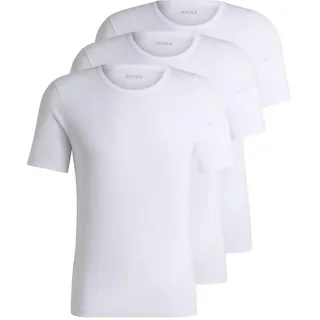 Boss Herren T-Shirt, Weiß L