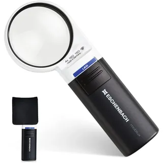 Eschenbach Handlupe mit LED-Beleuchtung Vergrößerungsfaktor: 4 x Linsengröße: (Ø) 60mm