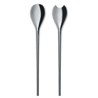 Alessi Human Collection Salatbesteck - Edelstahl 18/10 glänzend poliert.