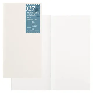 Watercolor Paper Notebook 027 Refill für Traveler's Notebook Regular Size