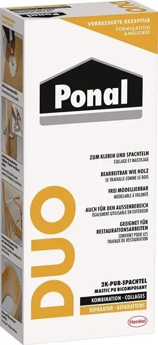 Ponal 2K-PUR-Spachtel Duo DIN EN 204,D4 353g Faltschachtel
