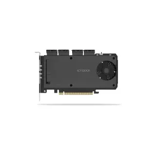ICY Dock Adapter 4 x M.2 NVMe SSD Mobile Rack Adapter Card f (MB204MP-1B)