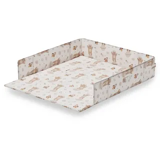 Sämann Laufgittereinlage 75x100 bis 120x120 cm - universal Einlage für Laufstall - Seitenpolsterung viereckig - Space Adventure 120x120 cm