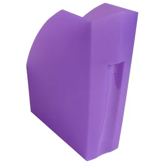 Exacompta 18019D 3er Pack Premium Stehsammler The Magazine für DIN A4 aus stabilem Kunststoff, ideal für die Ablage Ihre Dokumente Zeitschriftensammler Aktenordner Chromaline violett