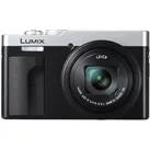 Panasonic Lumix DC-TZ99 silber/sw + Alpenleder Etui Kompakt ebenholz