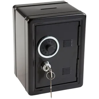 Idena 337159 - Spartresor, farblich sortiert, ca. 12 x 10 x 16 cm, für Kinder, zur sicheren Aufbewahrung von Geld, Wertsachen und anderen wichtigen Gegenständen