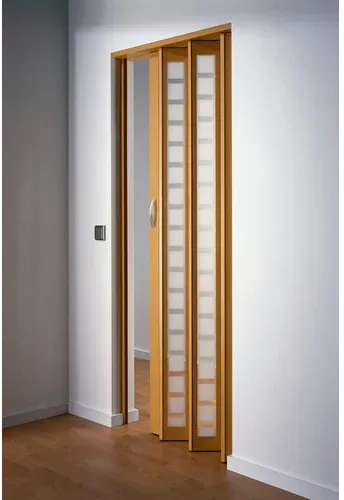MARLEY Falttür »New Generation«, Buche Karo-Weiß-Satiniert, 86 cm x 205 cm - braun