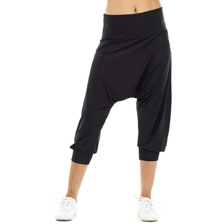 Winshape Damen Functional 3⁄4-haremshose Hp201 Lässige Hose, schwarz, S