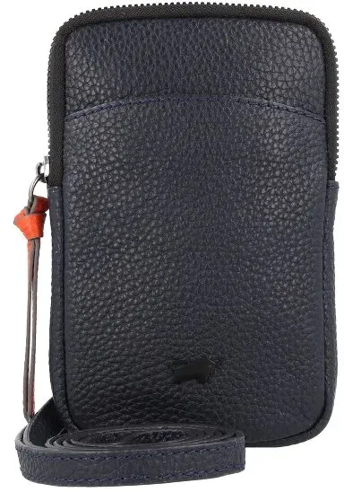 Braun Büffel Novara Umängetasche Leder 10 cm  blau