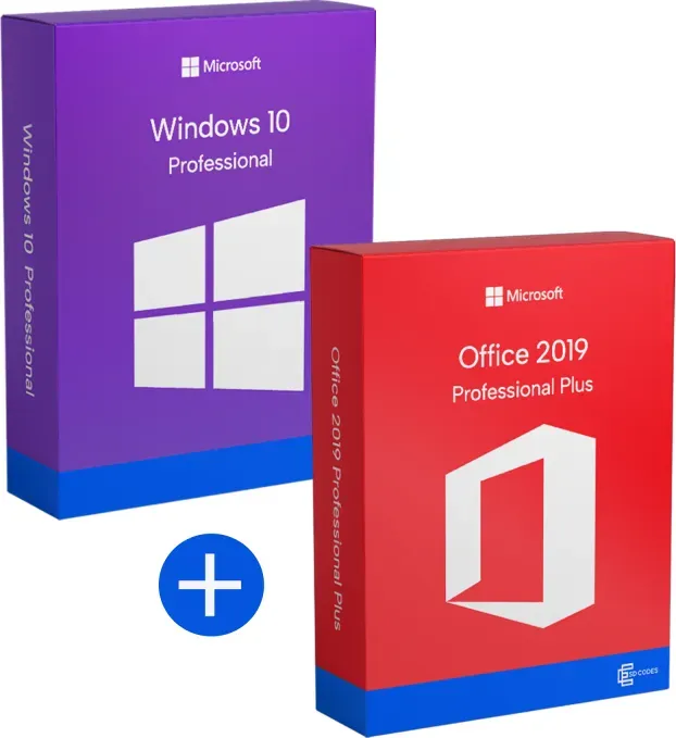 Komplettpaket Windows 10 Pro und Office 2019 Professional Plus