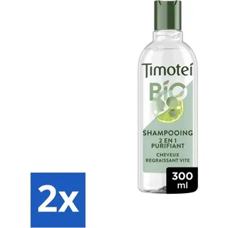 Timotei - Shampoo - Eukalyptus & Limette - Bio - 2-in-1 - 300ml - Vorteilspack - 2 Stücke