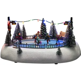 Konstsmide LED Szenerie Eisenbahn mit Musik 12 bunte Dioden