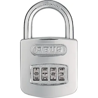 ABUS Zahlenvorhangschloss 160/50 Schlosskörper-B.51mm STA geh.silber Zahlenroll.4