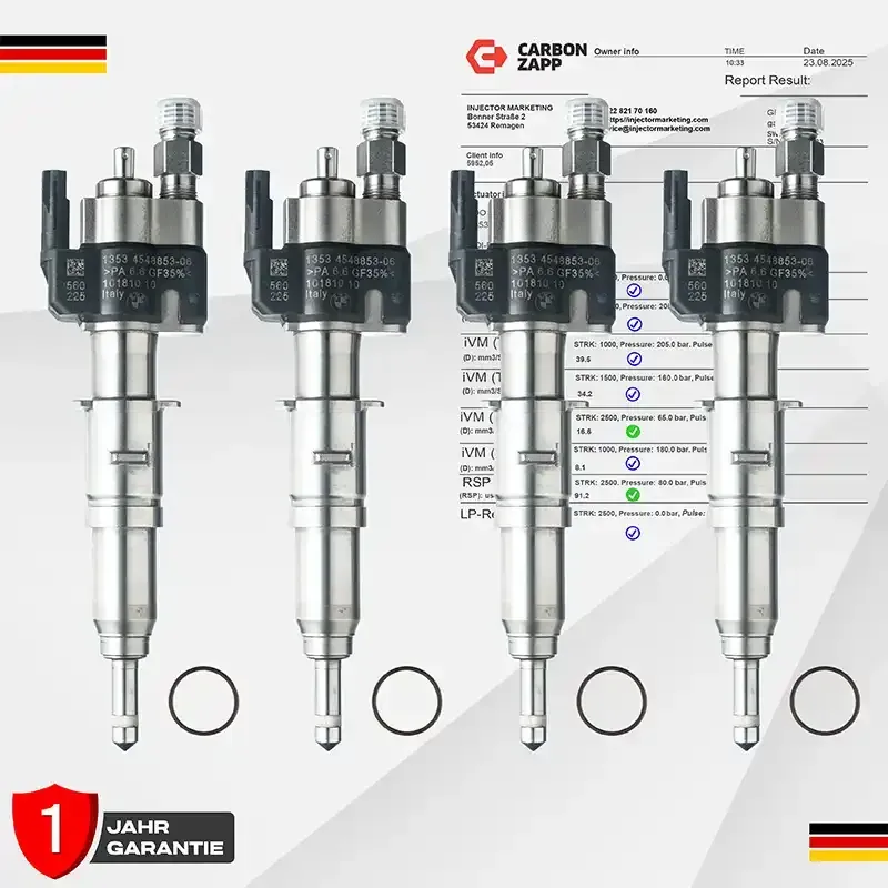 4X BMW Einspritzdüse E81 88 E90 93 E60 E61 F10 F11 13537589048-07 / 13537565138