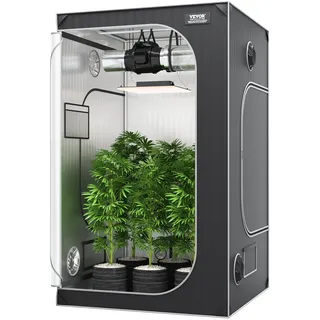 VEVOR Grow-Zelt, 48 x 48 x 80 Zoll, Indoor-Growzelt, hydroponische Fenstertür-Ablage