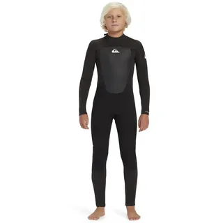 Quiksilver 4/3 Mm Pro Junior Neoprenanzug Mit Langen Ärmeln Und Reißverschluss Am Rücken - Black - 8 Jahre