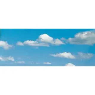 VOLLMER 46112 Hintergrundkulisse Wolken, dreiteilig, 266 x 48 cm
