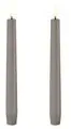 Uyuni LED Tafelkerze 20cm sandstone  2 Stück