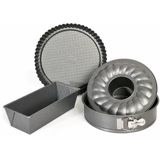 Kaiser Backformen-Set, 4-teilig, ANTHRAZIT