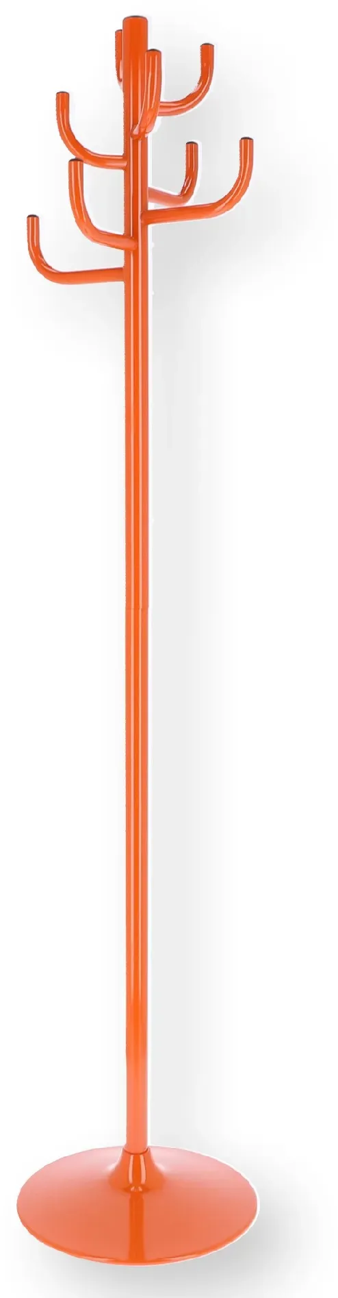 Kleiderständer Kaktus aus Metall, modern, Orange, 8 Haken, stabiles Design von Jan Kurtz