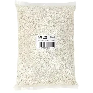 Happet Aragonit 2 mm 20 kg – natürlicher Korallensand als Bodengrund für Meerwasser Aquarium & Cichlidenbecken, pH- & kH-stabilisierend, porös, ideal für Malawi-, Tanganjika- & Riffaquarien