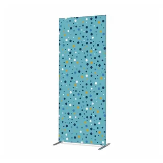 Showdown Displays Raumteiler 85x200cm Punkte bl