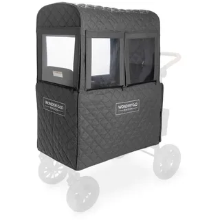 Wonderfold Regenverdeck W2 Cold Weather Shield Warm Cover, Schwarz, Textil, 87x104.14x46.36 cm, Baby on Tour, Kinderwagen, Kinderwagen-Zubehör, Regenschutz Kinderwagen