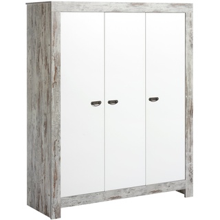 Schardt 067915600 3-türiger Kleiderschrank Nordic Chic