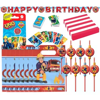Feuerwehrmann Sam - Kindergeburtstags-Set (38-teilig)