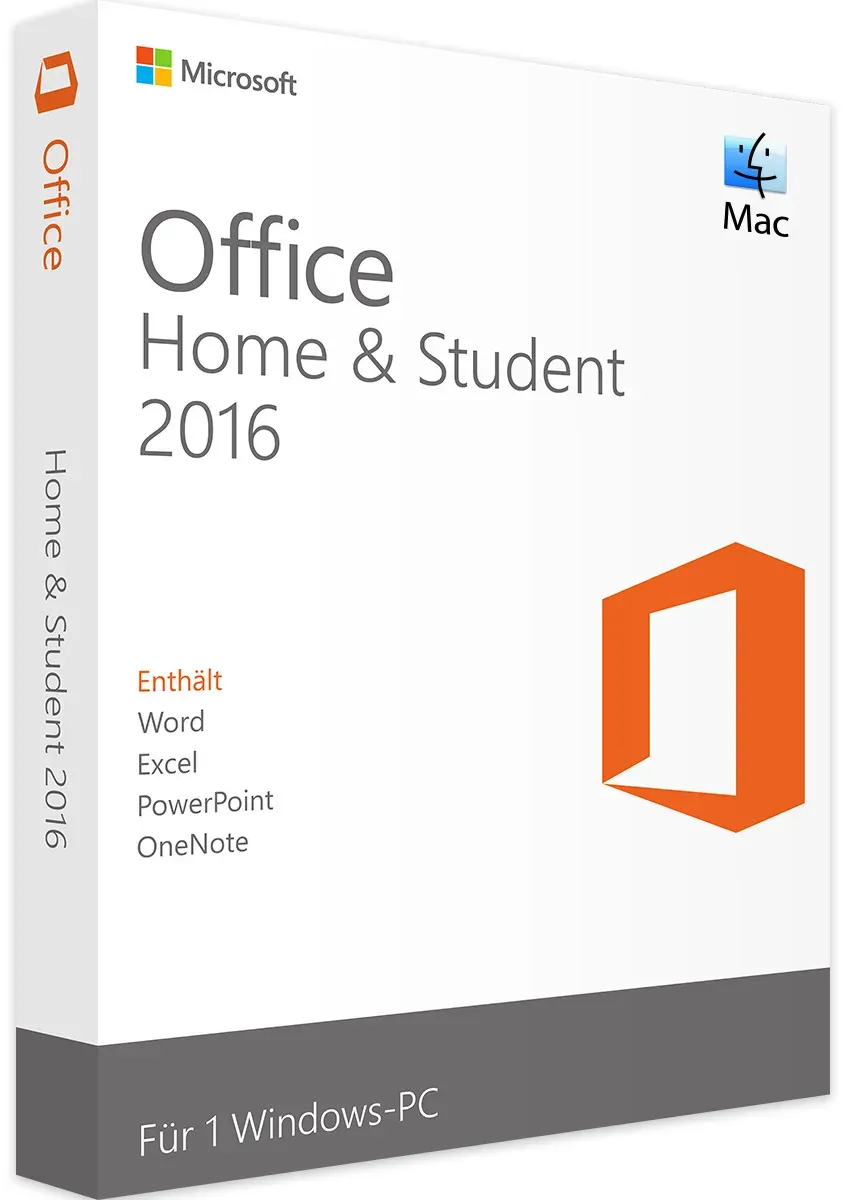 Microsoft Office 2016 Home and Student | Mac / Windows | Sofortdownload + Key