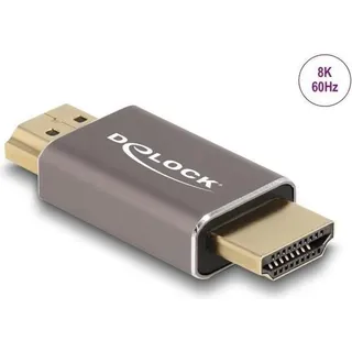 DeLock 60086 HDMI Adapter Stecker zu Stecker 8K 60 Hz Grau