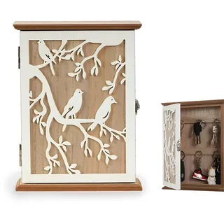 Schlüsselkasten Holz, Modern Schlüssel Kasten, Schlüsselkasten Weiß Schlüsselbox Schlüsselschrank Schlüsselablage Wandorganizer Für Die Wand Für Eingang, Flur