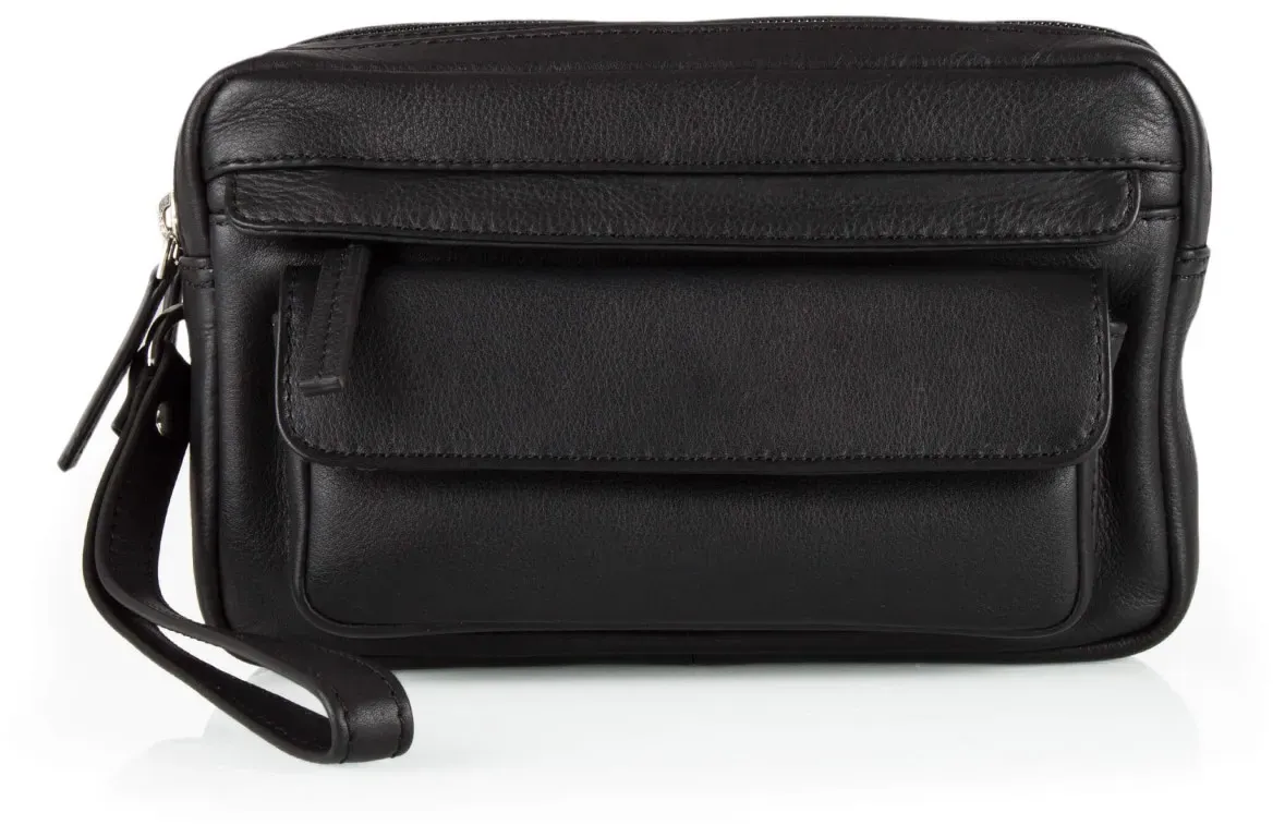 Von Crønshagen Herren- Handgelenktasche Valter #02/02/02/470-1 Black