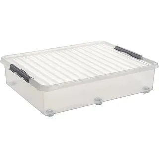 mit Rollen 60 l transparent,