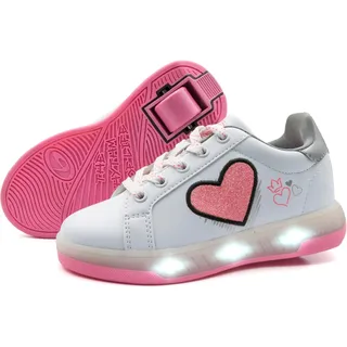 BREEZY ROLLERS 2195670 Blast LED weiss/pink | Gr.: 34