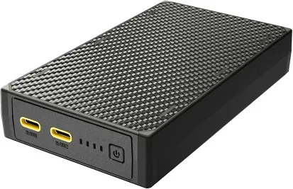 Nitecore Powerbank NB20000 GEN3, kompakte und leichte 20.000mAh Powerbank aus Kohlefaser, mit zwei USB-C-Ports