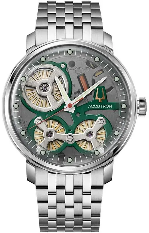 Bulova Accutron Spaceview - Grün/Schwarz / 45 mm