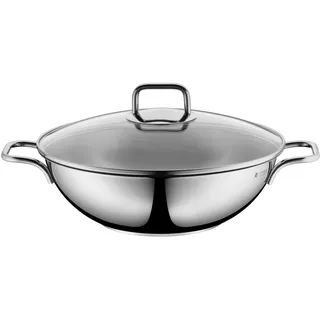 WMF 739476380 Wok Party 28 cm, Gusseisen, Schwarz