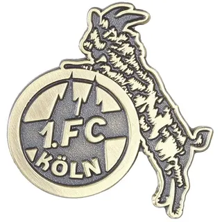 1. FC Köln Pin „Retro Logo antikgold, 26 mm