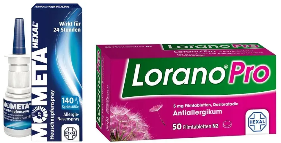 Mometahexal Heuschnupfenspray 18 g + Loranopro 5 mg Tbl. 50 stk