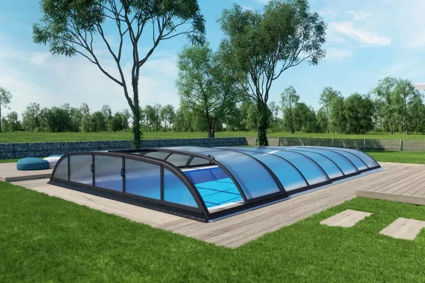 Pool-Überdachung / Pool-Abdeckung SkyCover® Harmony 3.7x6.3m