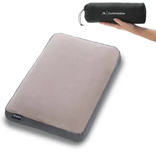Qeedo Campingkissen, Comfortpillow Travel, Reisekissen mit Memory-Foam-Füllung beige No Size